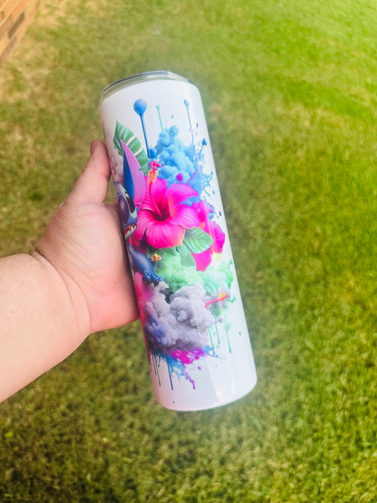 Blue Alien Tumbler 20 oz