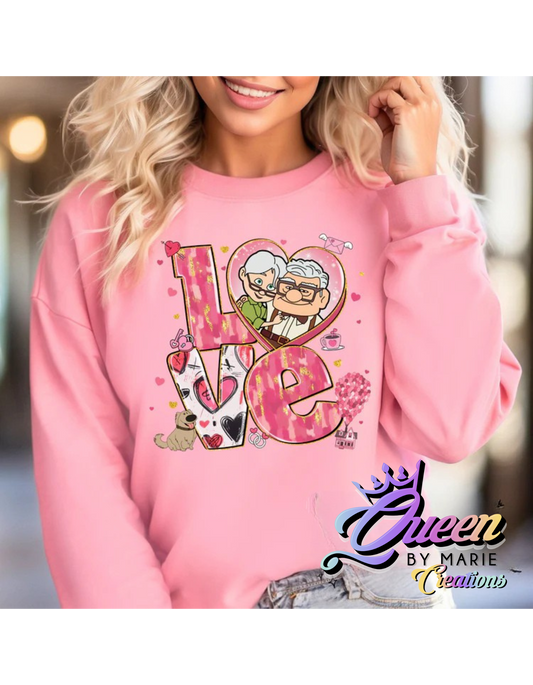 Valentine Love Brushstroke Sweater
