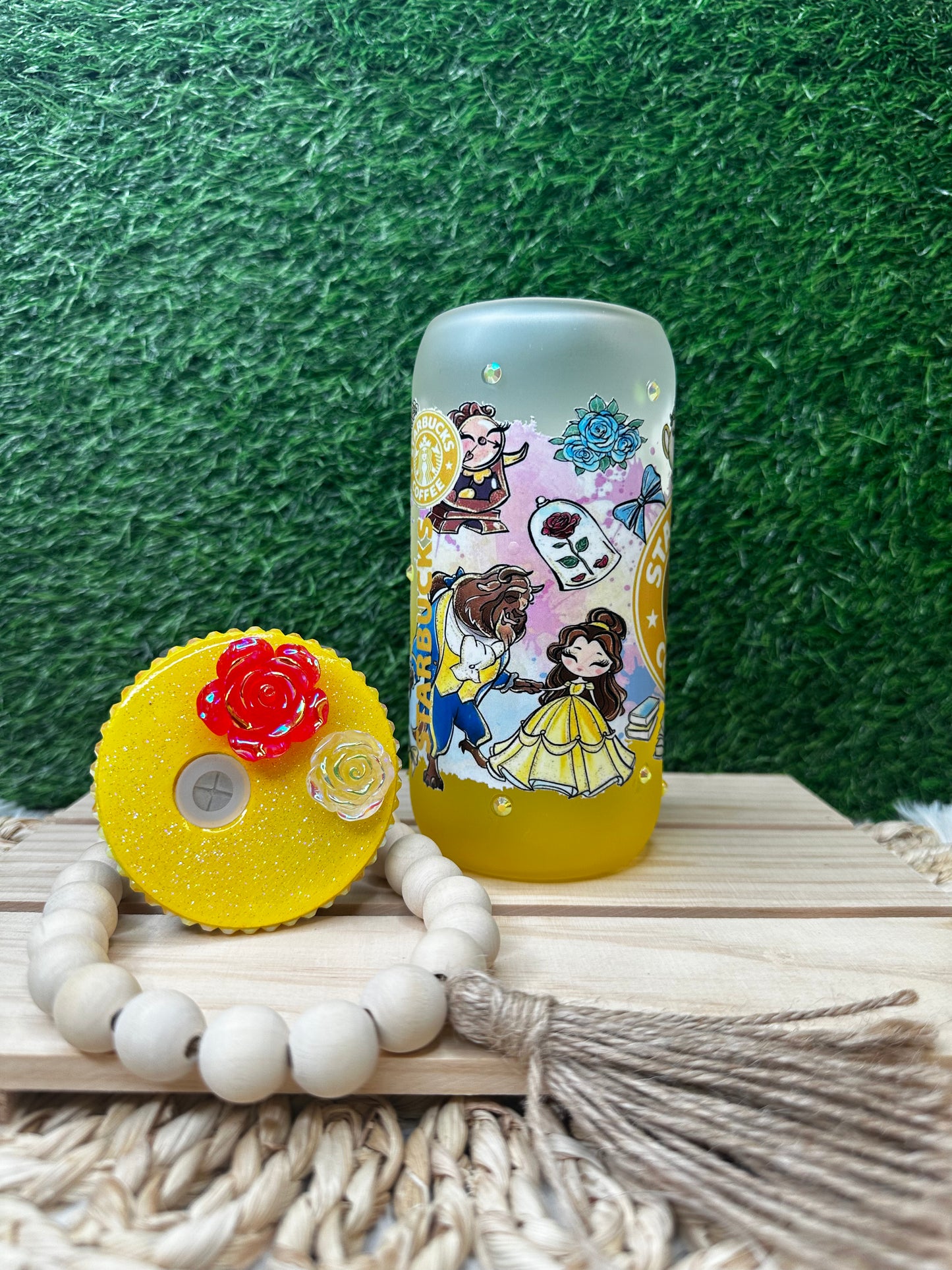 Mariposa Puerto Rica Lata de Vidrio 16 oz