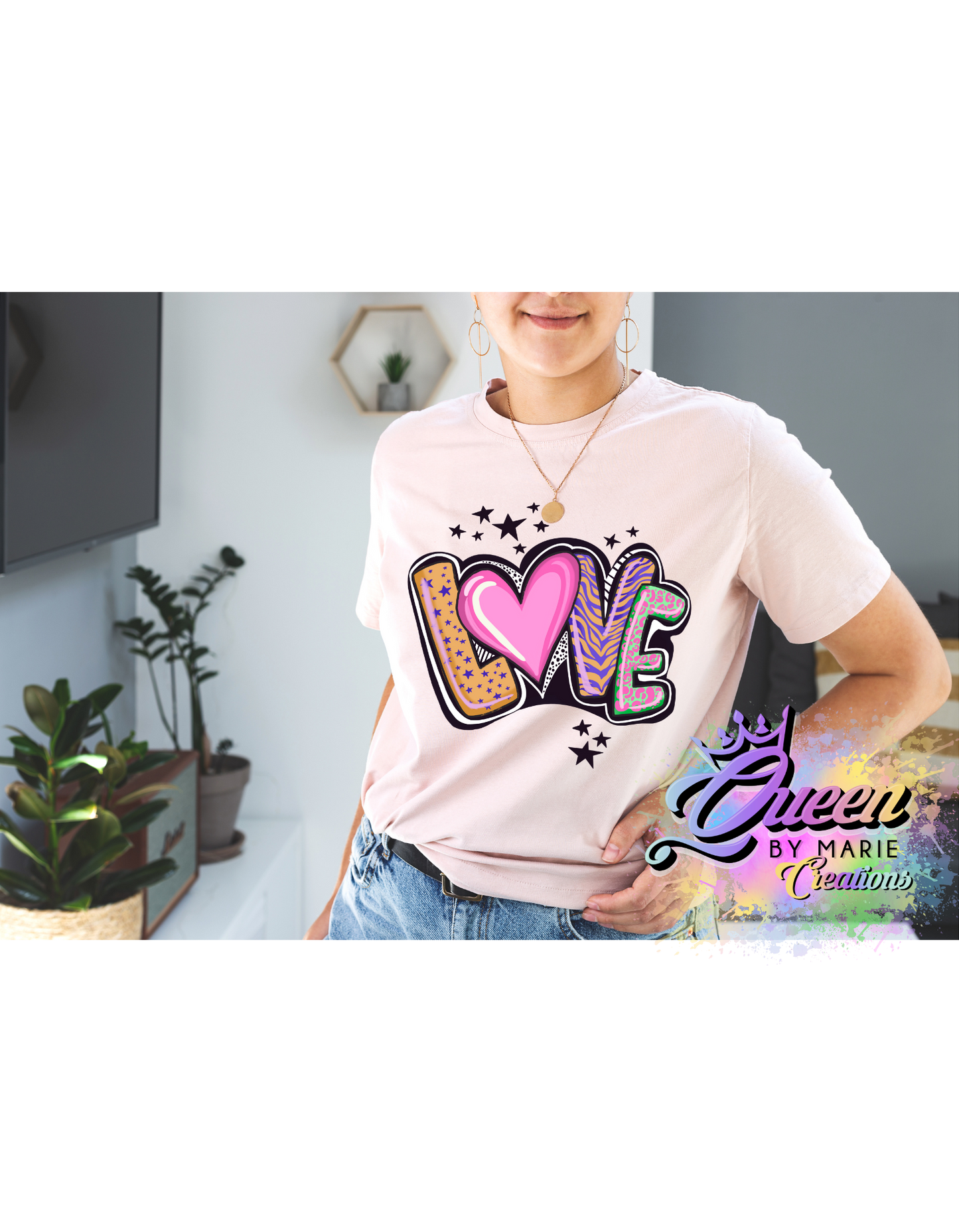 Color Love cartoon T-Shirt