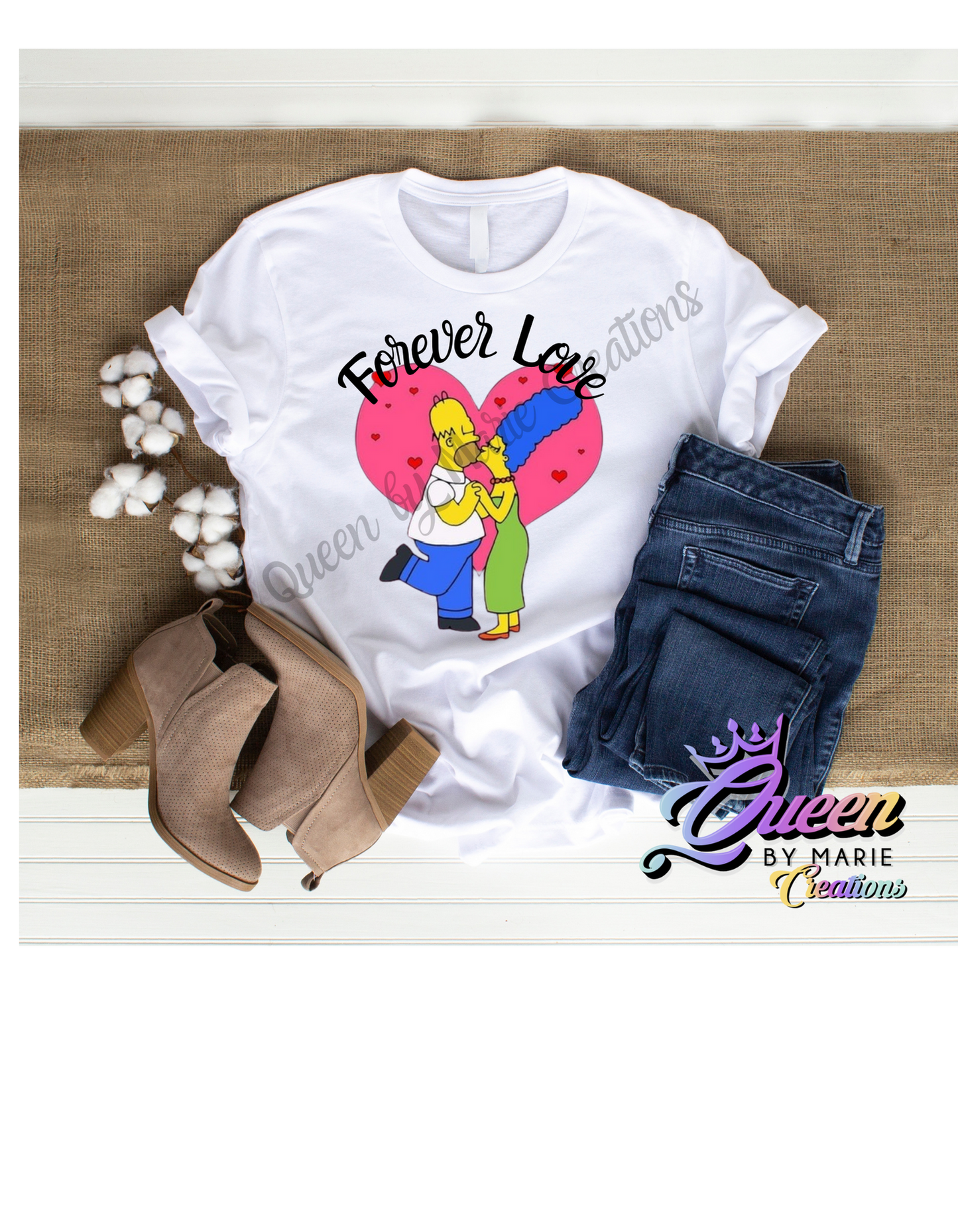 Forever Love cartoon T-Shirt