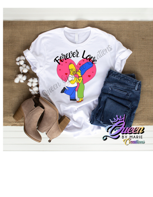 Forever Love cartoon T-Shirt