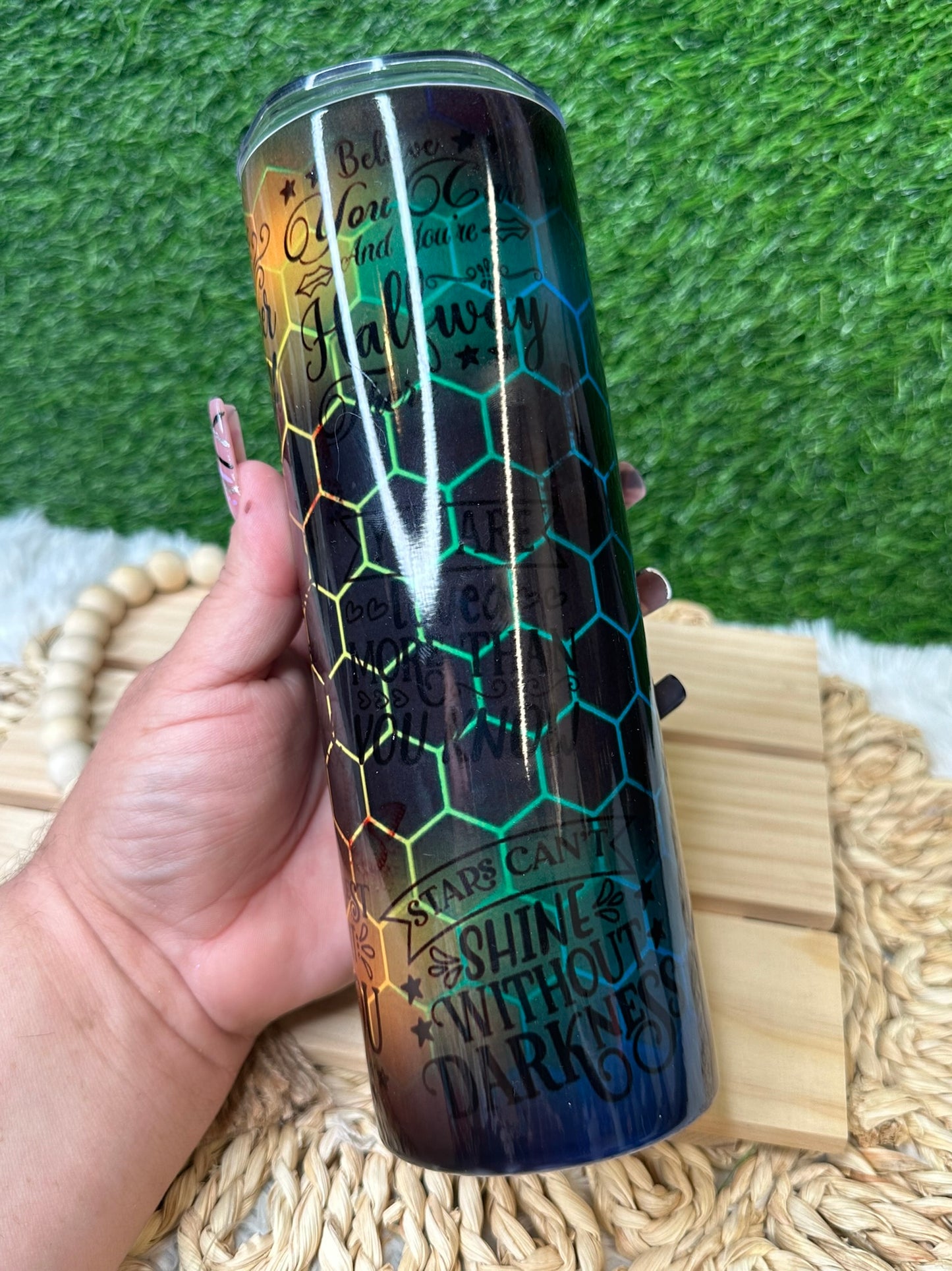 Motivation 3D Efect Tumbler 20oz