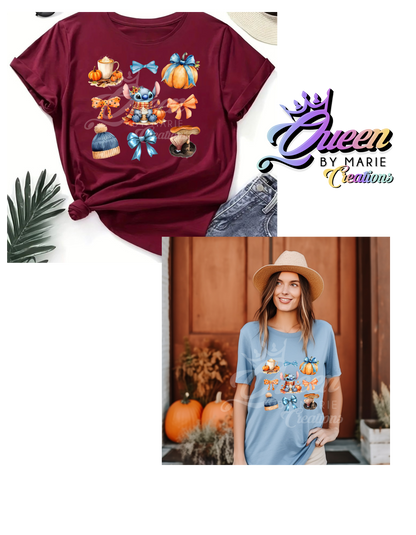 Alien Fall Cartoon T-Shirts