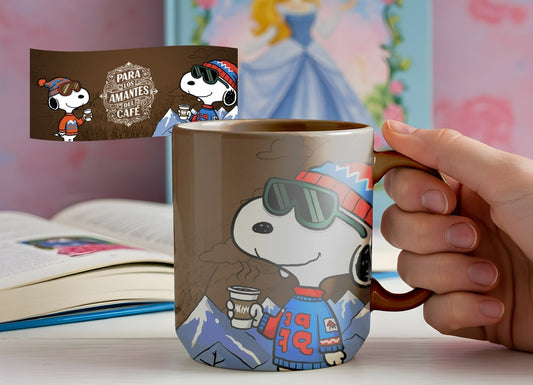 Love Coffee Snoopy Mug