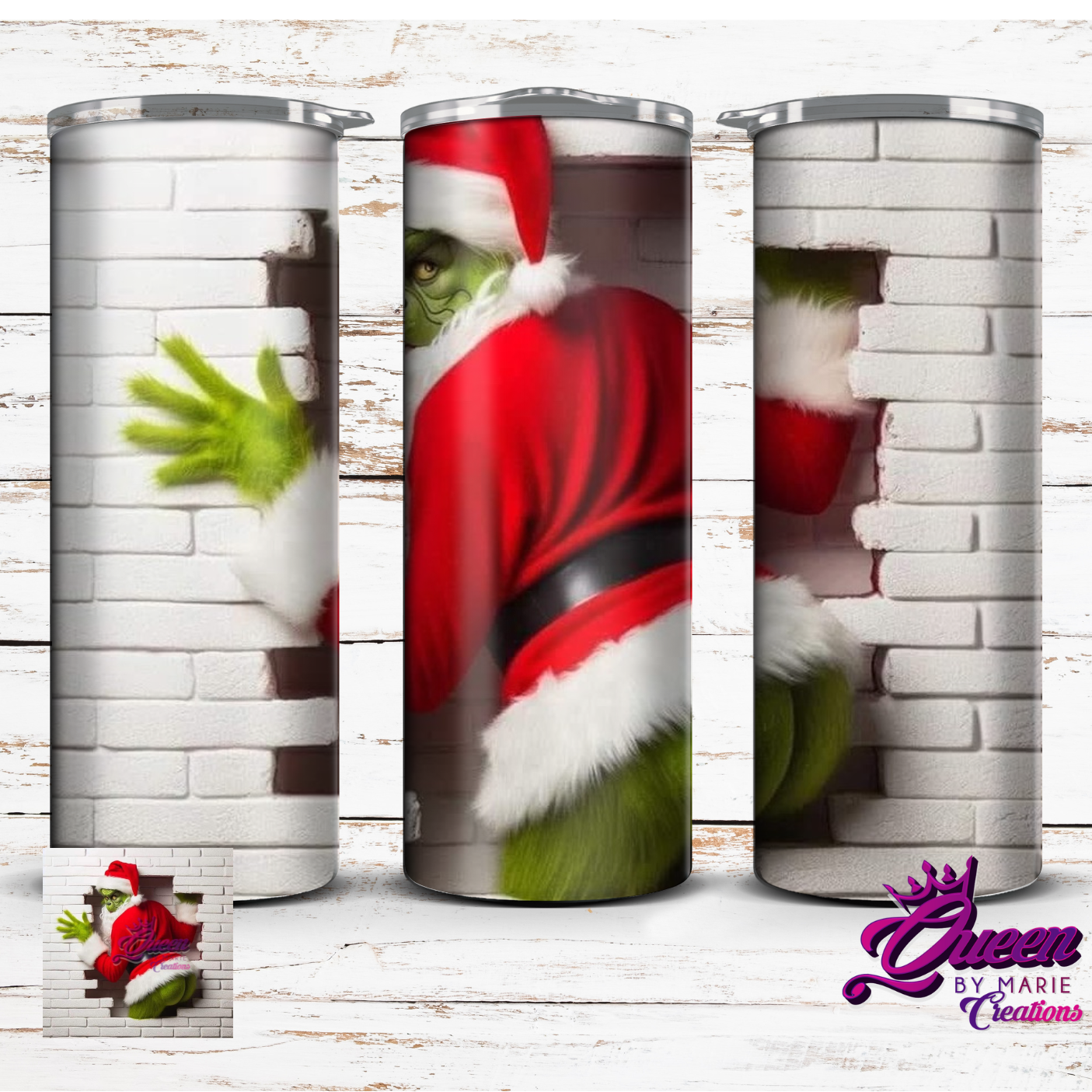Hot Grinch Tumbler 20 oz