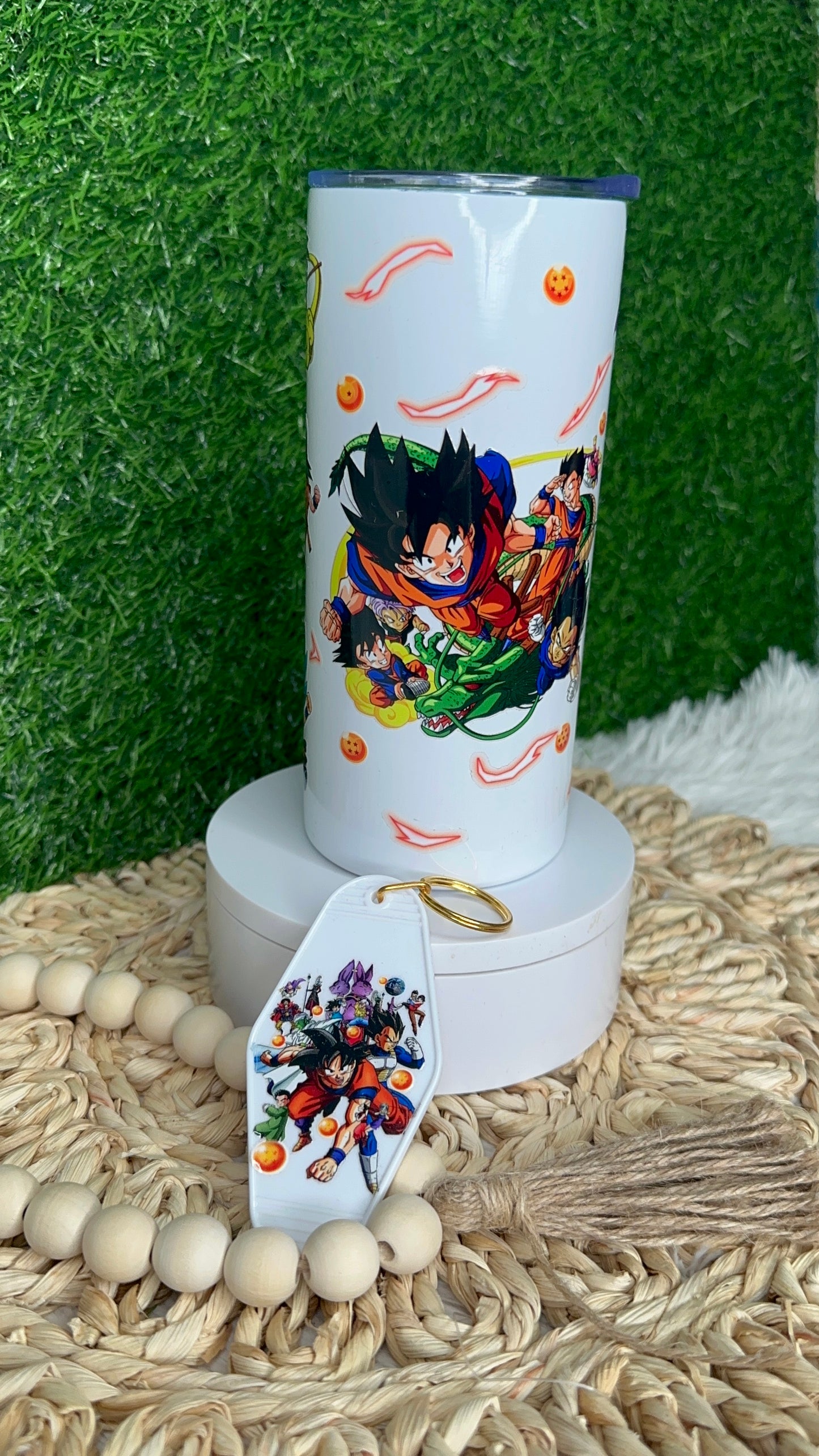 Anime Set/Tumbler 15oz with matching keychain