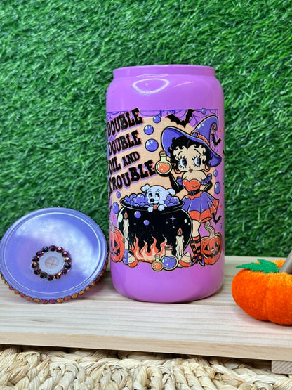 Halloween Boop Glass can
